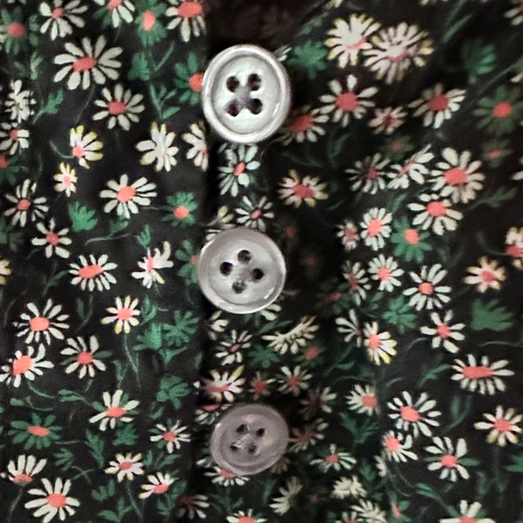 J. Crew Liberty Poplin Henley Top - Picture 3 of 4